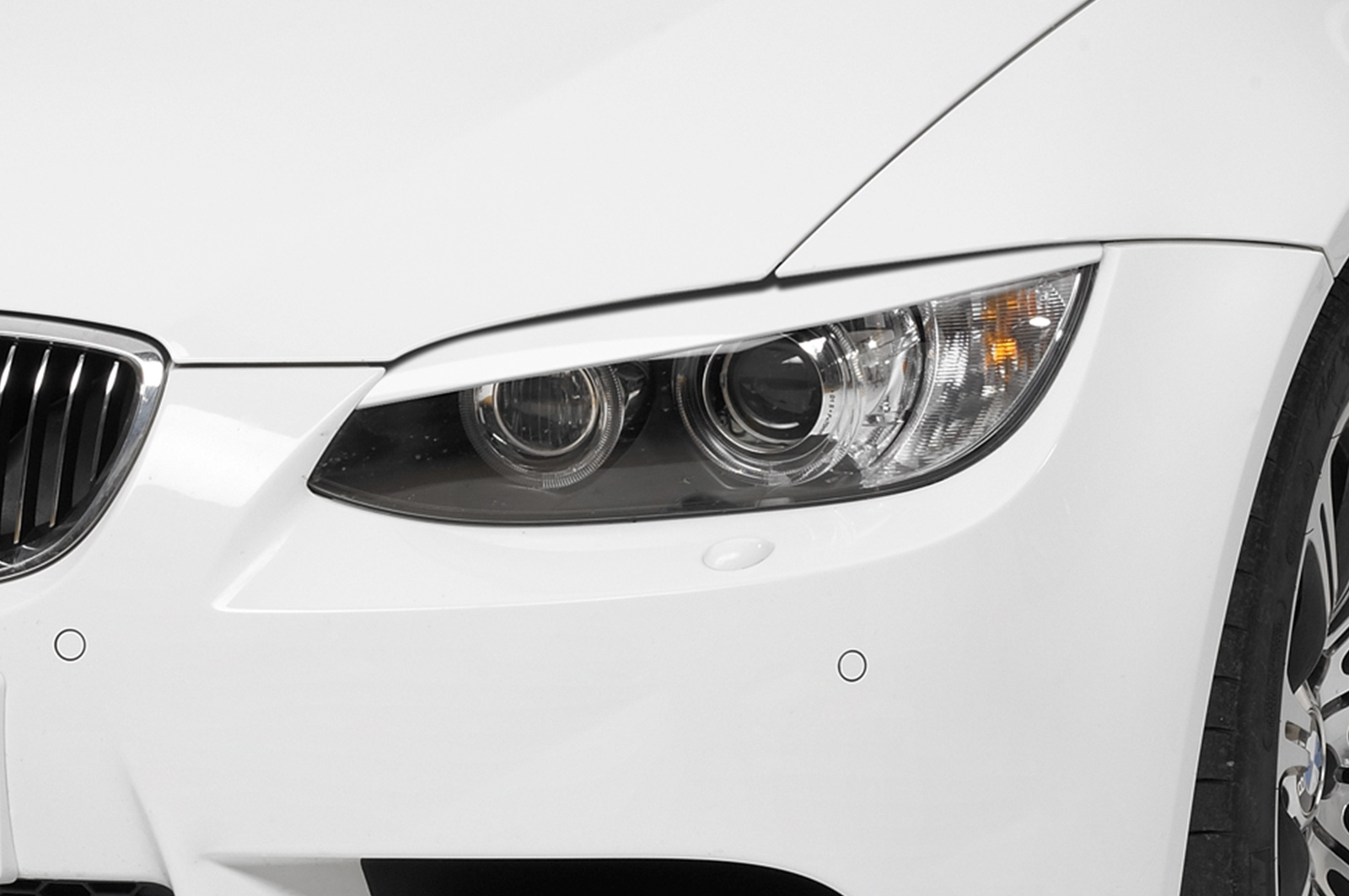 Paupières de phares avants (la paire) pour BMW Série 3 E92 / E93 coupé / cabriolet (2006-03/2010) - Fabriqué en ABS (à peindre)