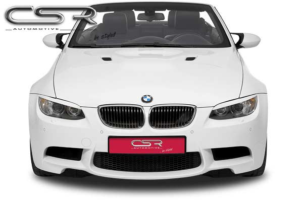 Paupières de phares avants (la paire) pour BMW Série 3 E92 / E93 coupé / cabriolet (2006-03/2010) - Fabriqué en ABS (à peindre)