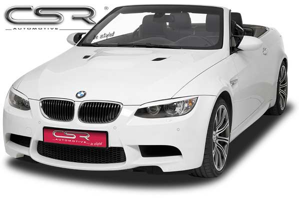 Paupières de phares avants (la paire) pour BMW Série 3 E92 / E93 coupé / cabriolet (2006-03/2010) - Fabriqué en ABS (à peindre)