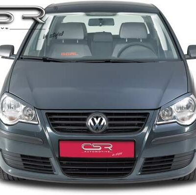 Paupières de phares avants (la paire) pour VW Polo 4 Typ 9N3 hatchback (2005-2009) - Fabriqué en ABS (à peindre)