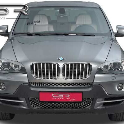 Paupières de phares avants (la paire) pour BMW X5 E70 toutes carrosseries (depuis 2006) - Fabriqué en ABS (à peindre)