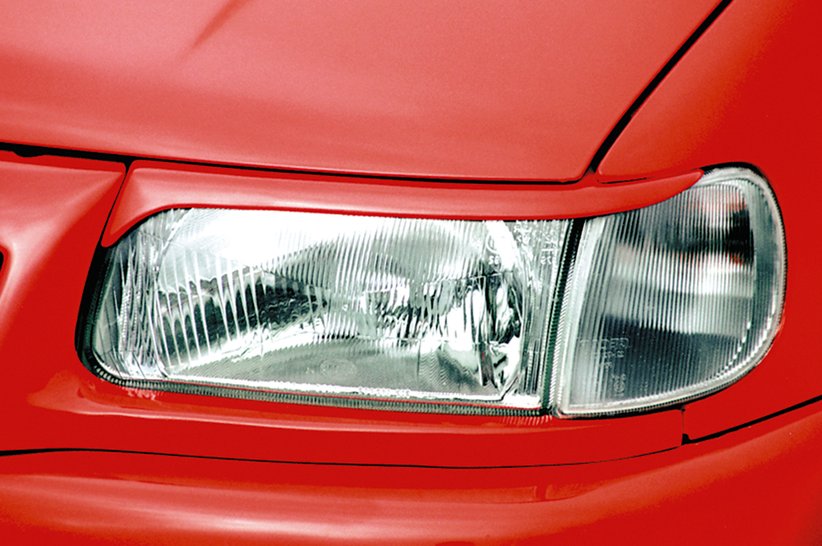 Paupières de phares avants (la paire) pour VW Polo 6N toutes carrosseries (1994-1999) - Fabriqué en ABS (à peindre)
