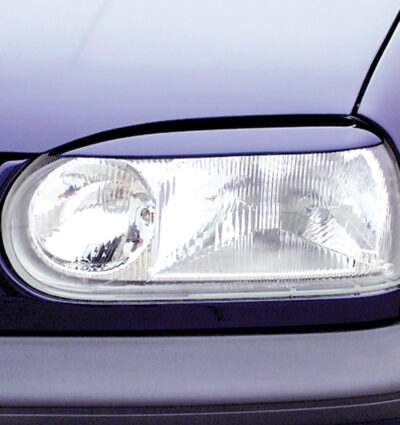 Paupières de phares avants (la paire) pour VW Golf 3 1H / 1HXO / 1EXO (1991-1997) - Fabriqué en ABS (à peindre)