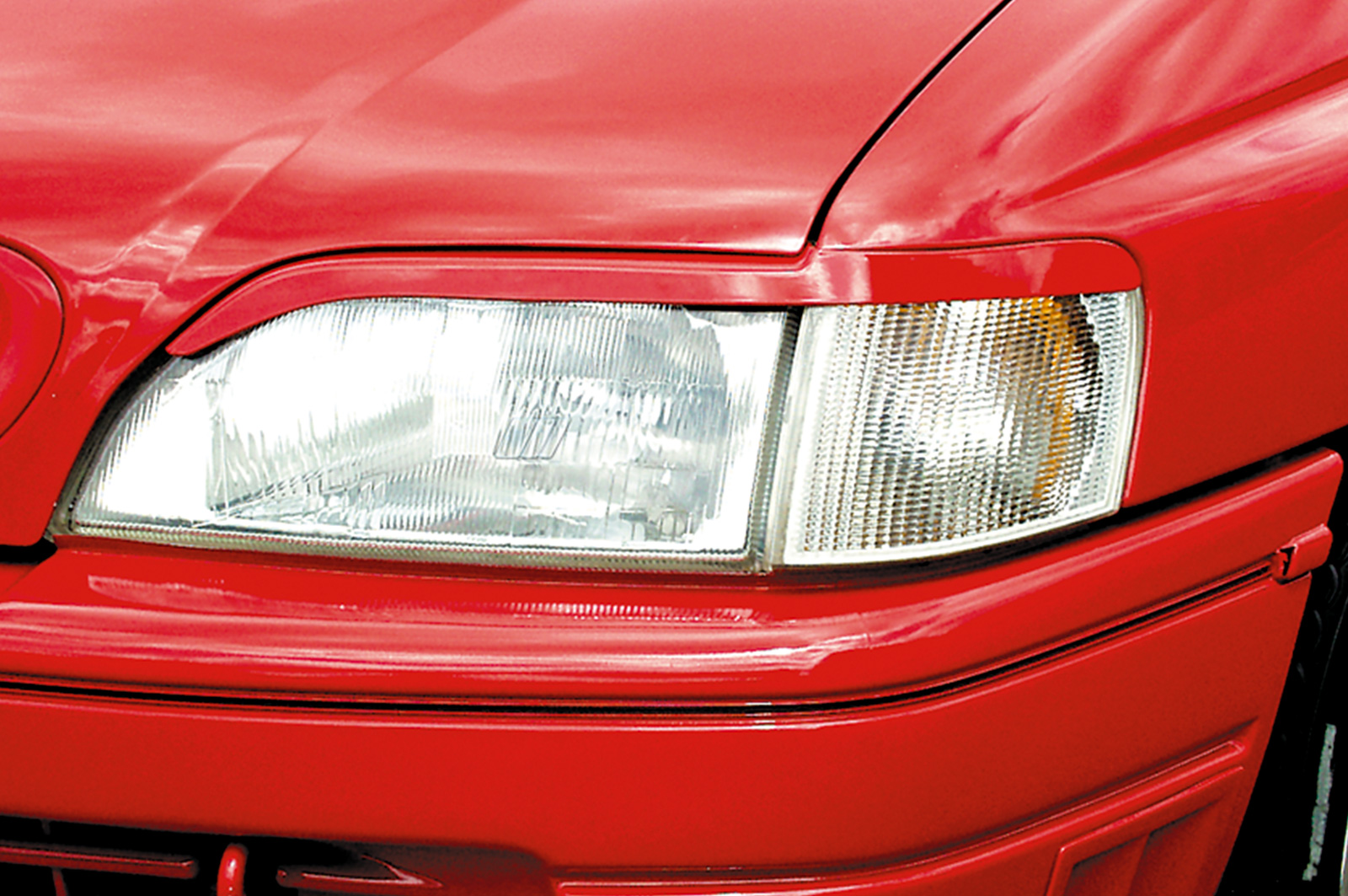 Paupières de phares avants (la paire) pour Ford Escort toutes carrosseries GAL / All (1990-1995) - Fabriqué en ABS (à peindre)