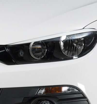 Paupières de phares avants (la paire) pour VW Scirocco 3 coupé (depuis 2008) - Fabriqué en ABS (à peindre)