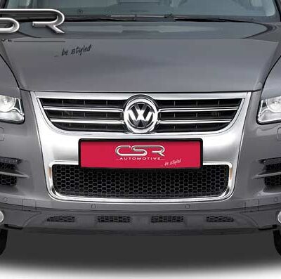 Paupières de phares avants (la paire) pour VW Touareg I (Typ 7L) toutes carrosseries (11/2006-2010) - Fabriqué en ABS (à peindre)
