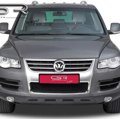 Paupières de phares avants (la paire) pour VW Touareg I (Typ 7L) toutes carrosseries (11/2006-2010) - Fabriqué en ABS (à peindre)