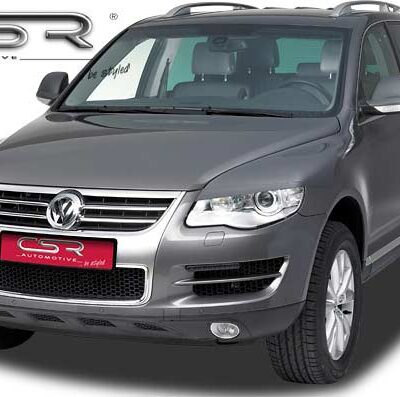 Paupières de phares avants (la paire) pour VW Touareg I (Typ 7L) toutes carrosseries (11/2006-2010) - Fabriqué en ABS (à peindre)