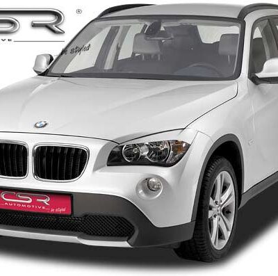 Paupières de phares avants (la paire) pour BMW X1 / E84 hatchback (2009-7/2012) - Fabriqué en ABS (à peindre)