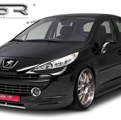 Paupières de phares avants (la paire) pour Peugeot 207 toutes carrosseries (2006-2012) - Fabriqué en ABS (à peindre)