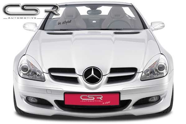 Paupières de phares avants (la paire) pour Mercedes Benz SLK R171 toutes carrosseries (3/2004-3/2011) - Fabriqué en ABS (à peindre)