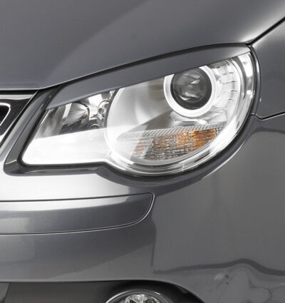 Paupières de phares avants (la paire) pour VW Eos cabriolet (2006-07/2010) - Fabriqué en ABS (à peindre)