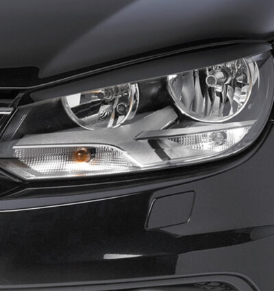 Paupières de phares avants (la paire) pour VW Eos cabriolet (depuis 01/2011) - Fabriqué en ABS (à peindre)