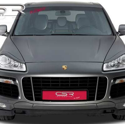 Paupières de phares avants (la paire) pour Porsche Cayenne I toutes carrosseries (2/2007-2010) - Fabriqué en ABS (à peindre)