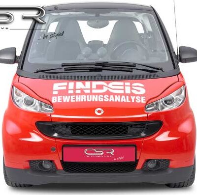 Paupières de phares avants (la paire) pour Smart fortwo 451 toutes carrosseries (depuis 2007) - Fabriqué en ABS (à peindre)