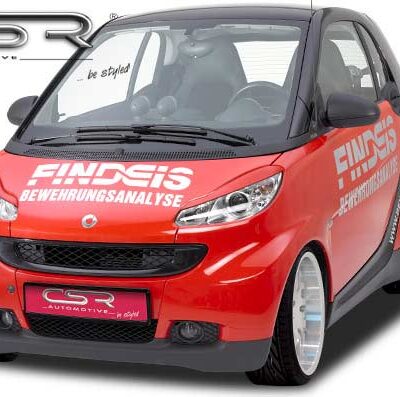 Paupières de phares avants (la paire) pour Smart fortwo 451 toutes carrosseries (depuis 2007) - Fabriqué en ABS (à peindre)