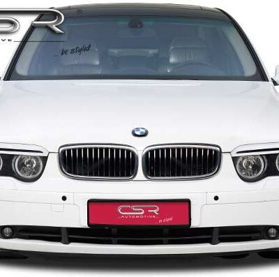 Paupières de phares avants (la paire) pour BMW Série 7 E65 / E66 toutes carrosseries (2001-2005) - Fabriqué en ABS (à peindre)