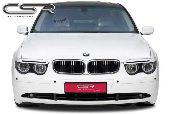 Paupières de phares avants (la paire) pour BMW Série 7 E65 / E66 toutes carrosseries (2001-2005) - Fabriqué en ABS (à peindre)
