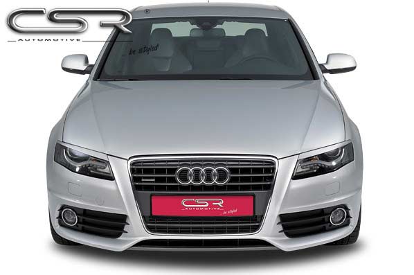 Paupières de phares avants (la paire) pour Audi A4 B8 berline / Avant (depuis 2007) - Fabriqué en ABS (à peindre)