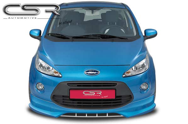 Paupières de phares avants (la paire) pour Ford KA RU8 hatchback (depuis 2009) - Fabriqué en ABS (à peindre)