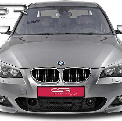 Paupières de phares avants (la paire) pour BMW Série 5 E60 E61 break / berline (2003-2010) - Fabriqué en ABS (à peindre)