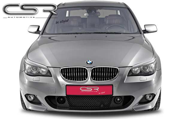 Paupières de phares avants (la paire) pour BMW Série 5 E60 E61 break / berline (2003-2010) - Fabriqué en ABS (à peindre)