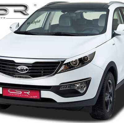 Paupières de phares avants (la paire) pour Kia Sportage Typ SL toutes carrosseries (depuis 2010) - Fabriqué en ABS (à peindre)