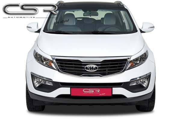 Paupières de phares avants (la paire) pour Kia Sportage Typ SL toutes carrosseries (depuis 2010) - Fabriqué en ABS (à peindre)