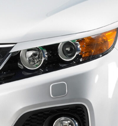 Paupières de phares avants (la paire) pour Kia Sorento (XM) toutes carrosseries (2009-2014) - Fabriqué en ABS (à peindre)
