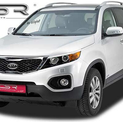 Paupières de phares avants (la paire) pour Kia Sorento (XM) toutes carrosseries (2009-2014) - Fabriqué en ABS (à peindre)
