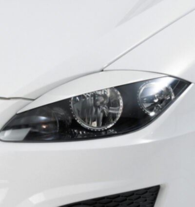 Paupières de phares avants (la paire) pour Seat Toledo III 5P2 berline / break (2005-2012) - Fabriqué en ABS (à peindre)
