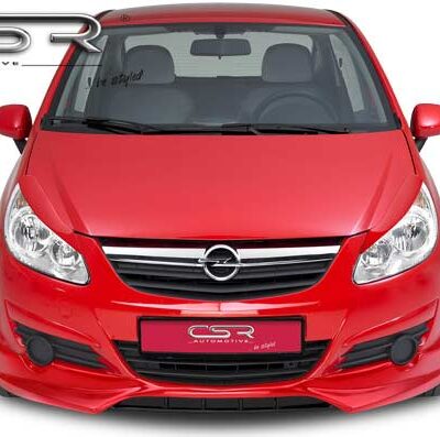 Paupières de phares avants (la paire) pour Opel Corsa D hatchback (2006-2010) - Fabriqué en ABS (à peindre)