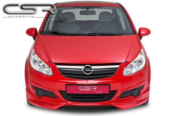 Paupières de phares avants (la paire) pour Opel Corsa D hatchback (2006-2010) - Fabriqué en ABS (à peindre)