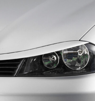 Paupières de phares avants (la paire) pour Seat Ibiza 6L hatchback (2002-2008) - Fabriqué en ABS (à peindre)