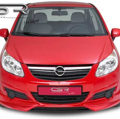 Paupières de phares avants (la paire) pour Opel Corsa D hatchback (2006-2010) - Fabriqué en ABS (à peindre)
