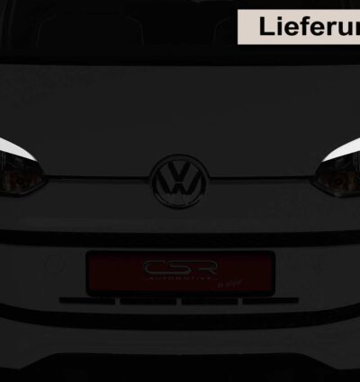 Paupières de phares avants (la paire) pour VW Up! hatchback (2011-2016) - Fabriqué en ABS (à peindre)