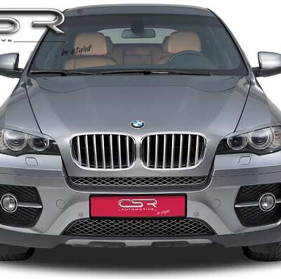 Paupières de phares avants (la paire) pour BMW X6 E71 coupé (2008-07/2012) - Fabriqué en ABS (à peindre)