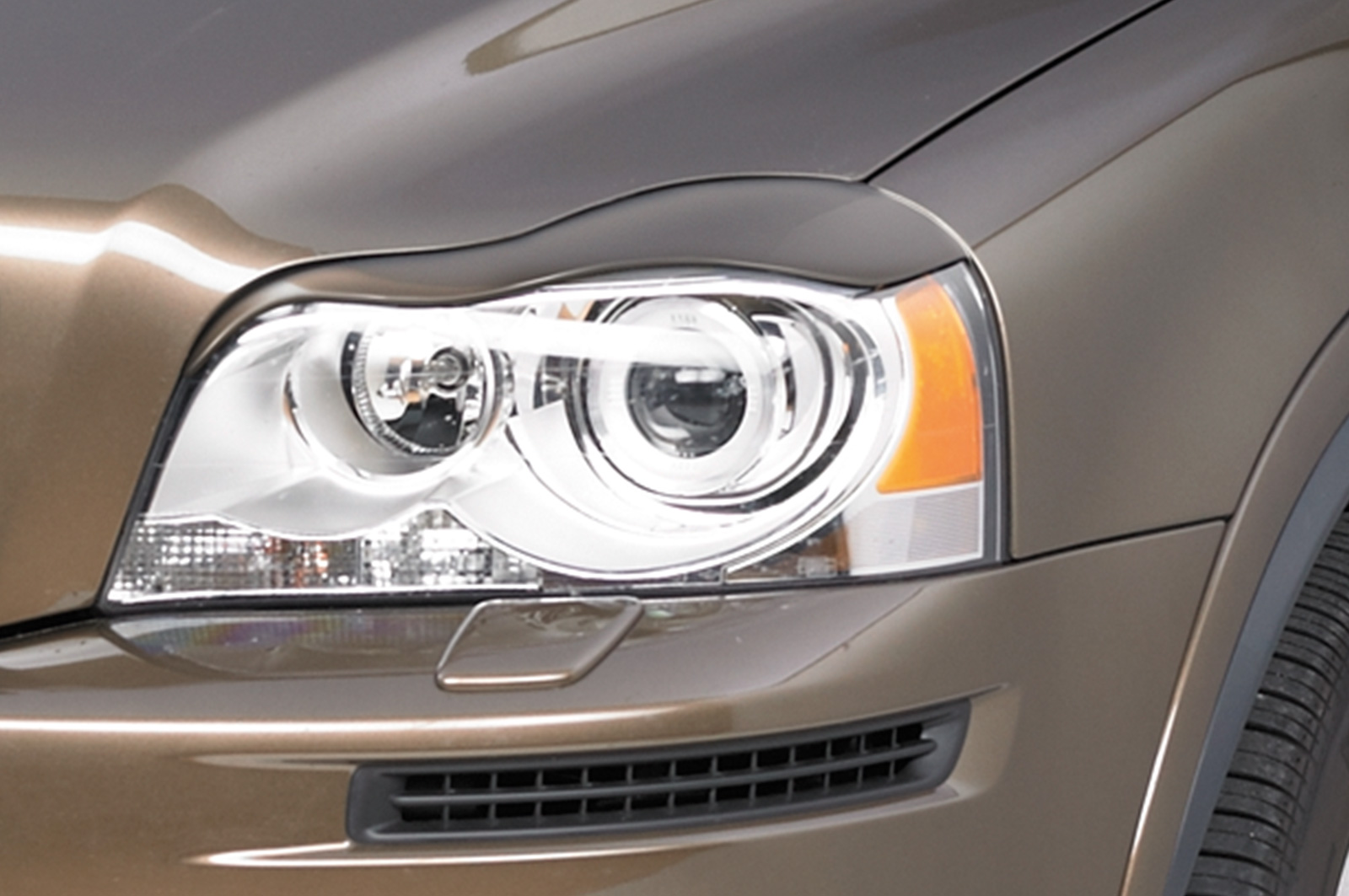 Paupières de phares avants (la paire) pour Volvo XC 90 toutes carrosseries (2002-2010) - Fabriqué en ABS (à peindre)