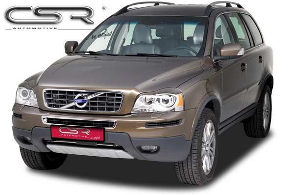 Paupières de phares avants (la paire) pour Volvo XC 90 toutes carrosseries (2002-2010) - Fabriqué en ABS (à peindre)