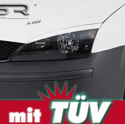 Paupières de phares avants (la paire) pour Ford Mondeo MK3 berline / liftback / break (2000-2007) - Fabriqué en ABS (à peindre)