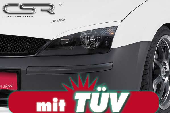 Paupières de phares avants (la paire) pour Ford Mondeo MK3 berline / liftback / break (2000-2007) - Fabriqué en ABS (à peindre)