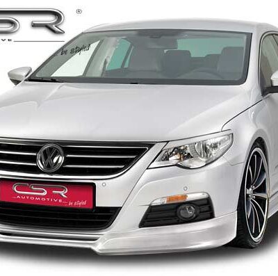 Paupières de phares avants (la paire) pour VW Passat CC (Typ 35) toutes carrosseries (2008-2012) - Fabriqué en ABS glossy (Noir brillant)