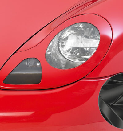 Paupières de phares avants (la paire) pour Porsche Boxster 986 Roadster (1996-2004) - Fabriqué en ABS glossy (Noir brillant)