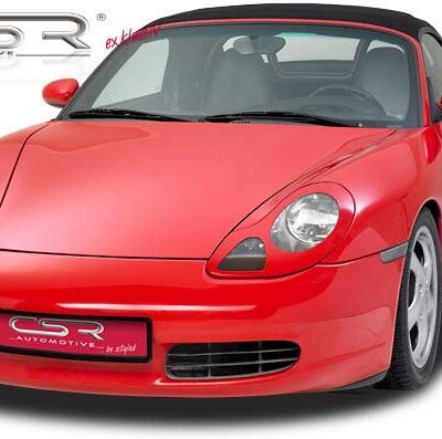 Paupières de phares avants (la paire) pour Porsche Boxster 986 Roadster (1996-2004) - Fabriqué en ABS glossy (Noir brillant)