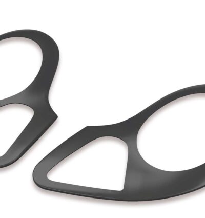 Paupières de phares avants (la paire) pour Porsche Boxster 986 Roadster (1996-2004) - Fabriqué en ABS glossy (Noir brillant)