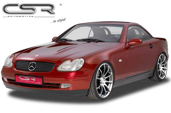 Paupières de phares avants (la paire) pour Mercedes Benz SLK R170 Roadster (1996-2004) - Fabriqué en ABS (à peindre)