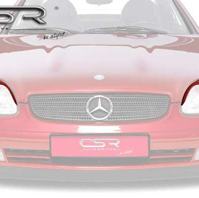 Paupières de phares avants (la paire) pour Mercedes Benz SLK R170 Roadster (1996-2004) - Fabriqué en ABS (à peindre)