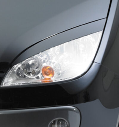 Paupières de phares avants (la paire) pour Mitsubishi Colt Z30 CZ3 / Colt Plus / Colt 5 portes (2004-11/2008) - Fabriqué en ABS (à peindre)