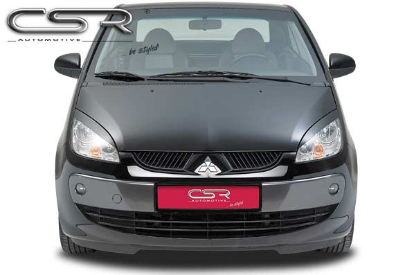 Paupières de phares avants (la paire) pour Mitsubishi Colt Z30 CZ3 / Colt Plus / Colt 5 portes (2004-11/2008) - Fabriqué en ABS (à peindre)