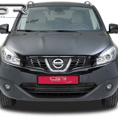 Paupières de phares avants (la paire) pour Nissan Qashqai sauf S1 et S-Line (depuis 2010) - Fabriqué en ABS (à peindre)